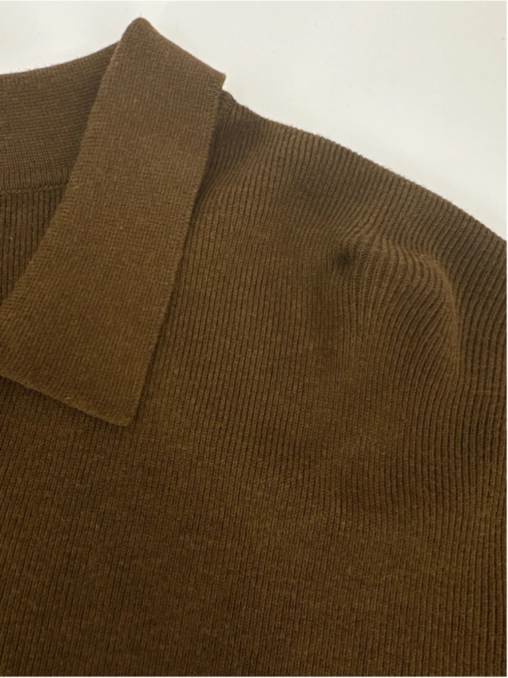 Men's Hickey Freeman Chocolate Brown 1/4 Quarter Zip Pullover Knit Sweater XL